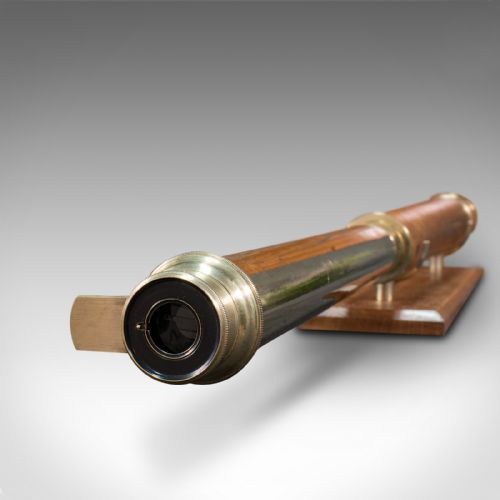 fig 6. Antique Terrestrial Telescope, English, Single Draw Refractor, NSL, Victorian