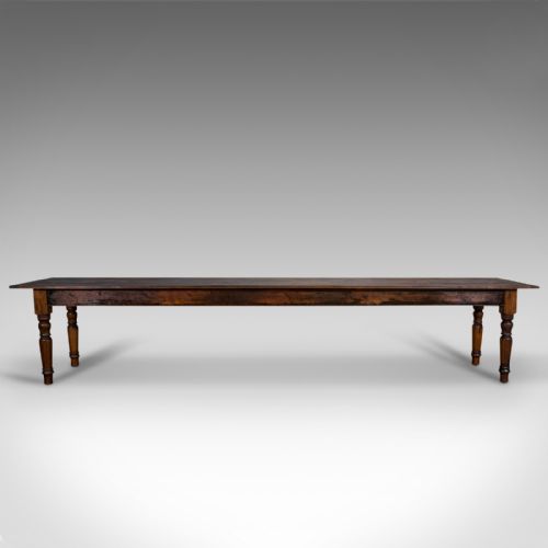 fig 1. Very Large 13' Antique Dining Table, English, Pine, Country House, Victorian