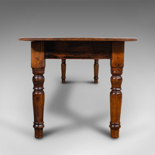 fig 2. Very Large 13' Antique Dining Table, English, Pine, Country House, Victorian