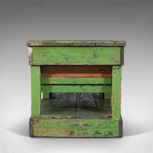 fig 3. Large Antique Industrial Mill Table, English, Pine, Kitchen Island, Victorian
