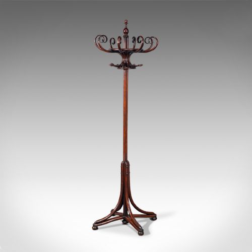 Antique Bentwood Coat Stand, English, Hallway Rack, After Thonet, Edwardian