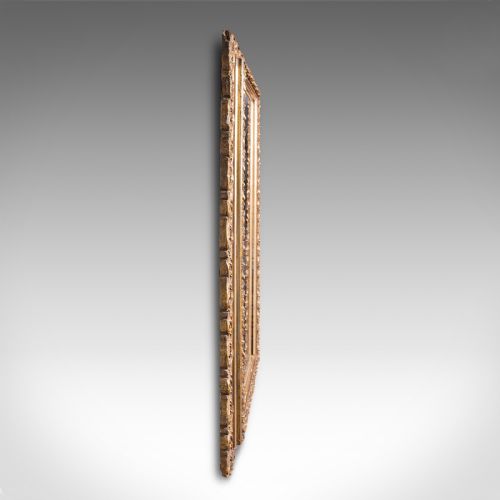 fig 3. Antique Bevelled Mirror, English, Gilt Gesso, Overmantel, Hall, Victorian, 1900