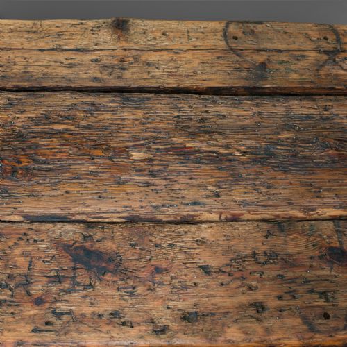 ANTIQUE FOUNDRY TABLE ENGLISH PINE IRON HEAVY INDUSTRIAL TASTE VICTORIAN - ADDITIONAL PHOTO 5