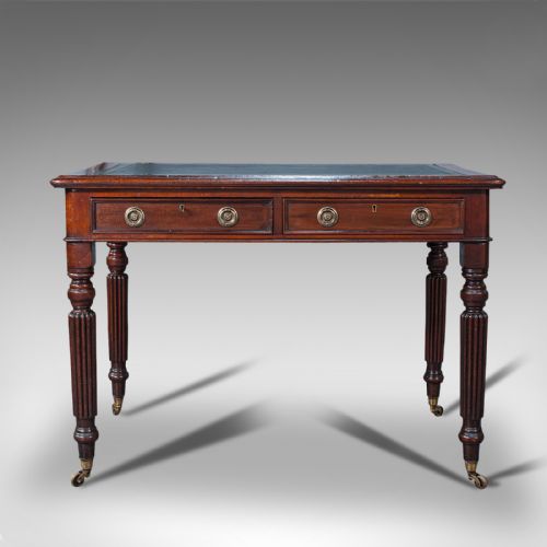fig 1. Antique Correspondence Desk, English, Mahogany, Regency, C.1820
