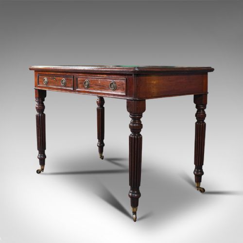 fig 2. Antique Correspondence Desk, English, Mahogany, Regency, C.1820
