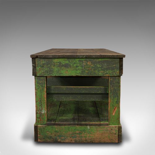 fig 3. Large Antique Factory Mill Table, English, Pine, Industrial, Victorian, C.1900