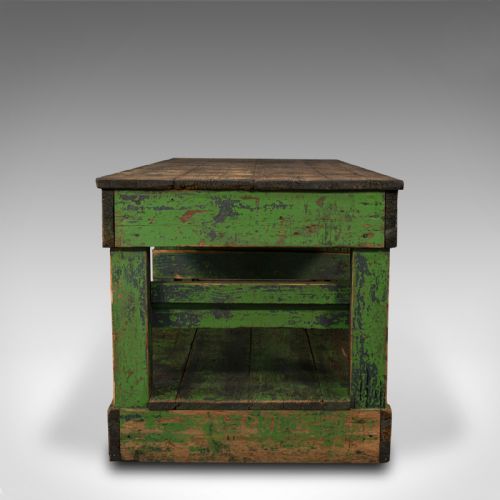 fig 4. Large Antique Factory Mill Table, English, Pine, Industrial, Victorian, C.1900