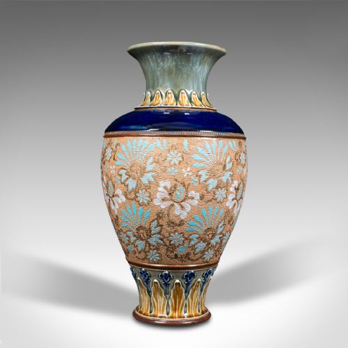fig 2. Antique Decorative Vase, English, Ceramic, Display, Art Nouveau, Edwardian, 1910