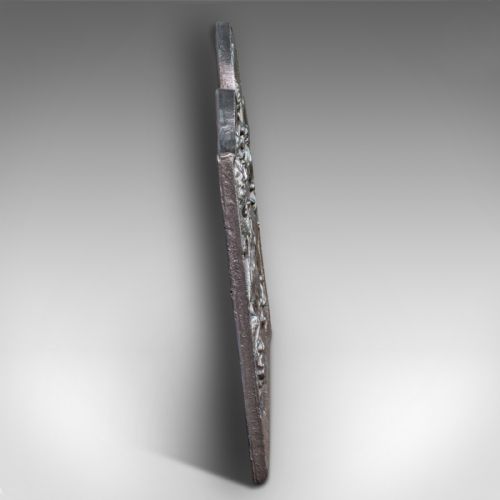 fig 3. Antique Fire Back, English, Cast Iron, Decorative, Fireplace, Victorian, C.1900