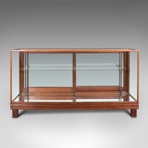 fig 1. Antique Haberdasher's Display Cabinet, English, Mahogany, Showcase, Edwardian