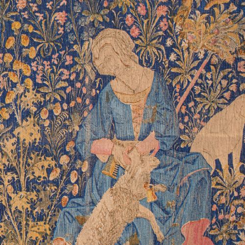 fig 5. Large Antique Tapestry, French, Needlepoint, Decorative Wall Covering, C.1920