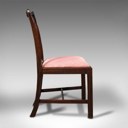 fig 3. 8 Antique Chippendale Revival Chairs, English, Mahogany, Dining Seat, Victorian