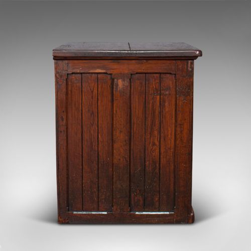 ANTIQUE CAMPAIGN CHEST OF DRAWERS ENGLISH PITCH PINE SHOP RETAIL VICTORIAN - ADDITIONAL PHOTO 3