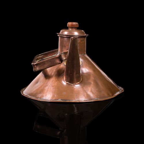fig 1. Antique Stove Kettle, English, Copper, Kitchen, Teakettle, Victorian, Circa 1900