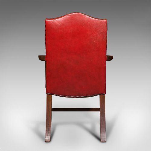 fig 4. Set Of 10 Antique Gainsborough Chairs, English, Leather, Carver, Edwardian, 1910