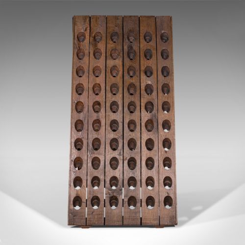 fig 1. Antique Chateau Wine Rack, French, Oak, 120 Bottle Riddler, Victorian, C.1850