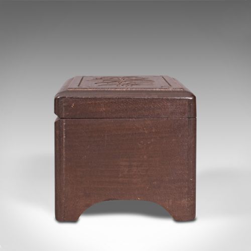 fig 4. Small Antique Music Box, French, Beech, Jewellery Tray, Edwardian, Circa 1910