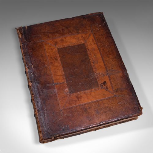 fig 1. Antique Poetry Book, English, Leather Bound, Poems, John Gay, Georgian, 1720