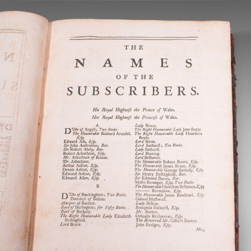 fig 4. Antique Poetry Book, English, Leather Bound, Poems, John Gay, Georgian, 1720