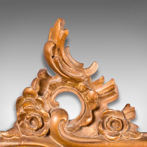 fig 2. Small Antique Vanity Mirror, Italian, Giltwood, Dressing, Victorian, Circa 1890