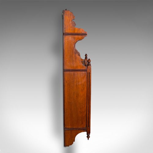 fig 5. Antique Wall Mounted Cabinet, English, Mahogany, Hanging Whatnot, Victorian