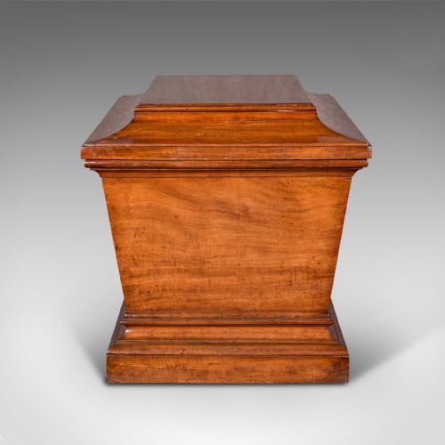 LARGE ANTIQUE SARCOPHAGUS CELLARETTE ENGLISH MAHOGANY WINE COOLER REGENCY - ADDITIONAL PHOTO 4