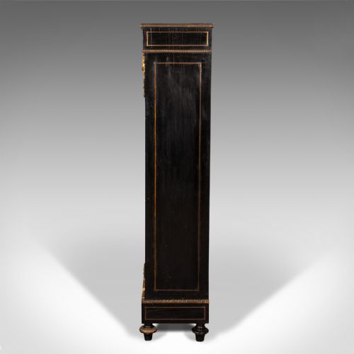 fig 4. Tall Antique Vitrine Cabinet, English, Display Case, Bookcase, Regency, C.1830
