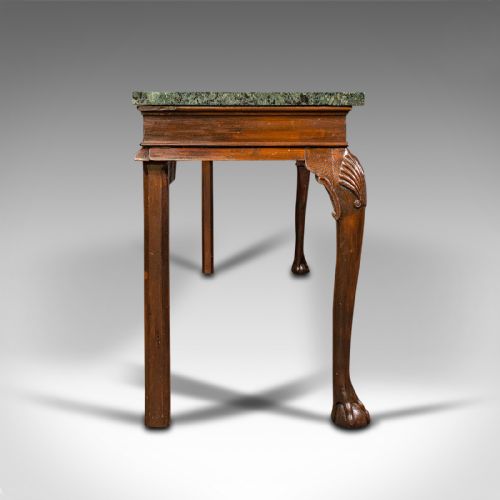 fig 2. Large Antique Console Table, French, Pine, Marble, Serving, Victorian, C.1900