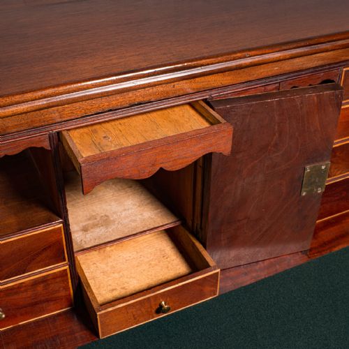 ANTIQUE SECRETAIRE CABINET ENGLISH GEORGIAN - ADDITIONAL PHOTO 9