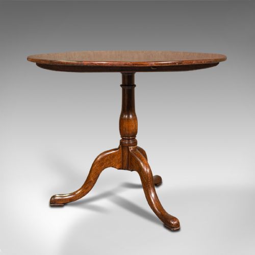 fig 4. Antique Tilt Top Side Table, England, Oak, Occasional, Lamp, Georgian, C.1760