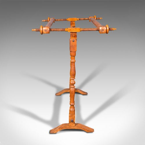 fig 3. Antique Tapestry Stretcher, English, Beech, Needlepoint Frame, Victorian, 1900