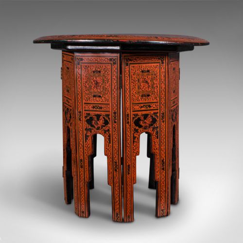 fig 2. Antique Occasional Table, Oriental, Coffee, Lamp, Stand, Victorian, Circa 1850