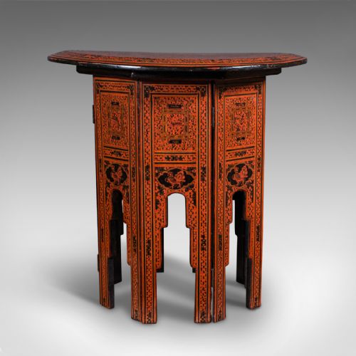 fig 4. Antique Occasional Table, Oriental, Coffee, Lamp, Stand, Victorian, Circa 1850