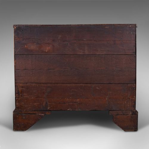 fig 5. Antique Gentleman's Chest Of Drawers, English, Oak, Tallboy, Georgian, C.1800