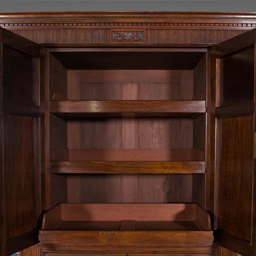 fig 6. Antique Gentleman's Wardrobe, Walnut, Compactum, Waring And Gillow, Victorian