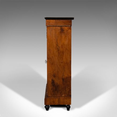 fig 4. Antique Pier Cabinet, English, Walnut, Inlay, Display Cupboard, Victorian, 1870