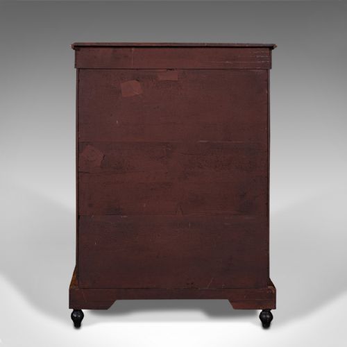 fig 5. Antique Pier Cabinet, English, Walnut, Inlay, Display Cupboard, Victorian, 1870