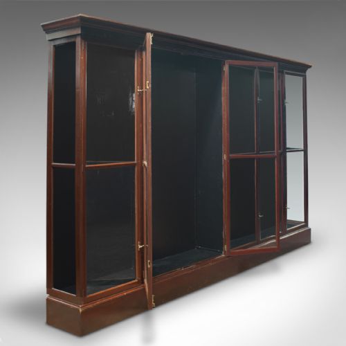 fig 1. Huge Antique Shop Cabinet, English, Retail Display Showcase, Victorian, C.1900