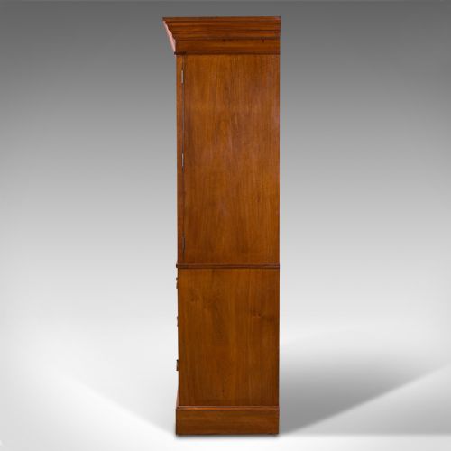 fig 4. Antique Linen Press Cupboard, English, Walnut, Cabinet, London, Victorian, 1890