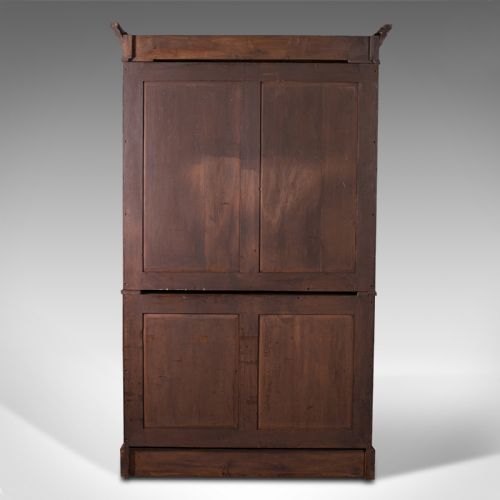fig 5. Antique Linen Press Cupboard, English, Walnut, Cabinet, London, Victorian, 1890