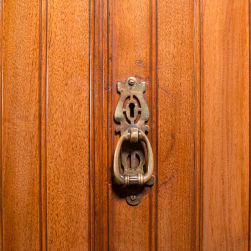 fig 6. Antique Linen Press Cupboard, English, Walnut, Cabinet, London, Victorian, 1890