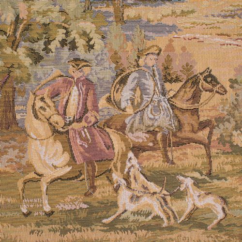 fig 4. Large Antique Panoramic Tapestry, French, Needlepoint, Decorative Panel, C.1910