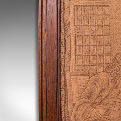 fig 3. Antique Framed Tapestry, English, Needlepoint, Decorative Wall Panel, Victorian