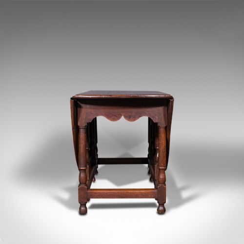 fig 3. Large Antique Gate-Leg Table, English, Oak, Folding, Occasional, Victorian, 1900