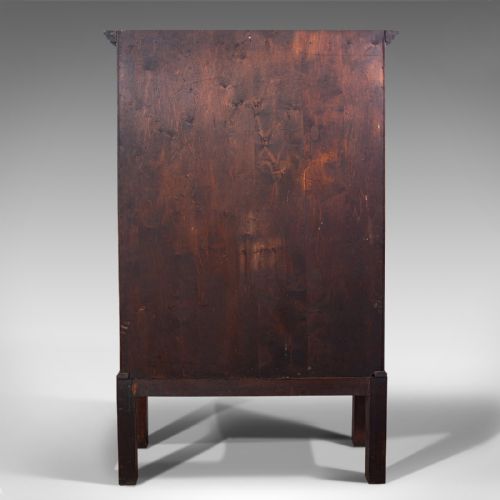 fig 5. Quality Antique Display Cabinet, English, Oak, Retail, Showcase, Edwardian, 1910
