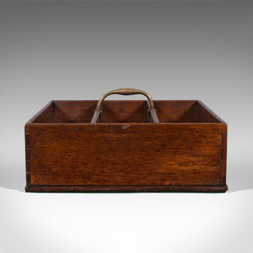 fig 2. Antique Butler's Carry Tray, English, Oak, Serving, Cutlery, Georgian, C.1800