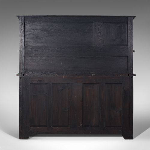fig 5. Large Antique Housekeeper's Cabinet, Dresser, Arts & Crafts, After Liberty, 1910