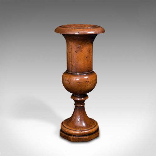fig 1. Large Antique Dried Stem Vase, French, Beech, Display Urn, Victorian, Circa 1900