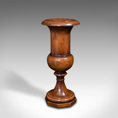 fig 2. Large Antique Dried Stem Vase, French, Beech, Display Urn, Victorian, Circa 1900
