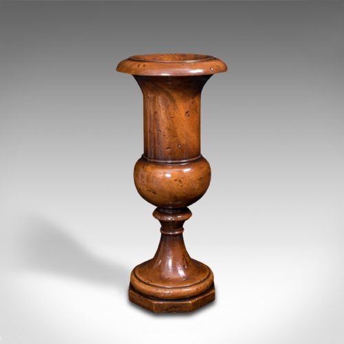 fig 3. Large Antique Dried Stem Vase, French, Beech, Display Urn, Victorian, Circa 1900